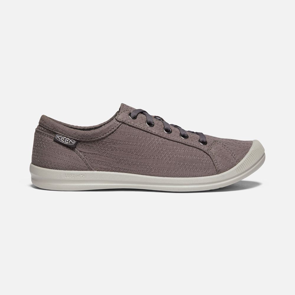 Keen Yazlık Ayakkabı Kadın Gri - Lorelai Hemp Sneaker - Türkiye RFIU07921